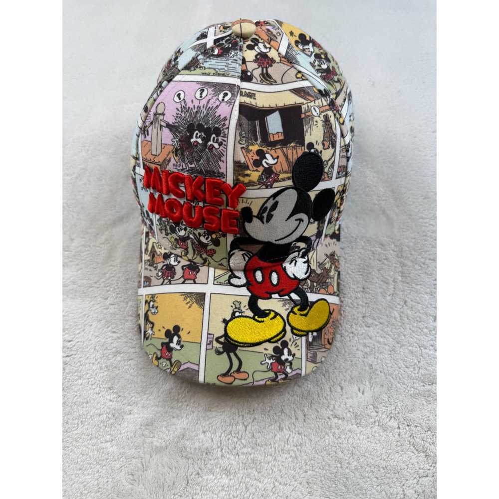 Mickey Mouse AOP Comic Strip‎ Baseball Cap Embroidered Adult Hat Disney